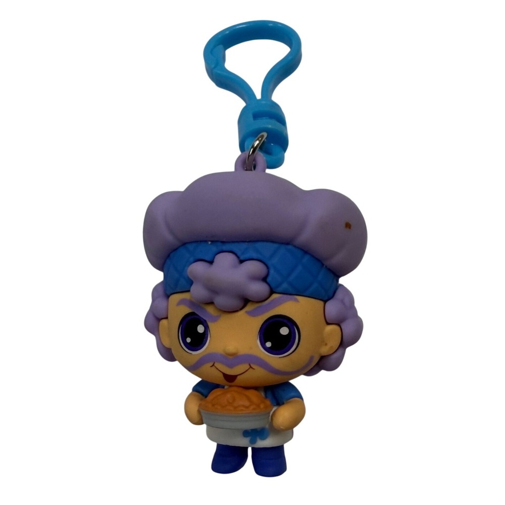 Zuru 5 Surprise Foodie Mini Brands Series 1 Baker Figure Keychain Clip Purple